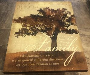 14"x19" 'Family Like Branches On A Tree' Wall Art – A Heartwarming Reminder Of Your Roots