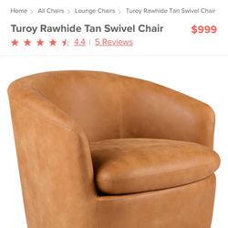 Article Furniture Swivel Chair