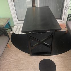  BlackbDesk or Table 47” Long  And 23” Wide