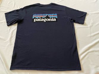 Patagonia P6 Classic Logo Responsibili Tee Crew Neck T-shirt Short Sleeve Top XL