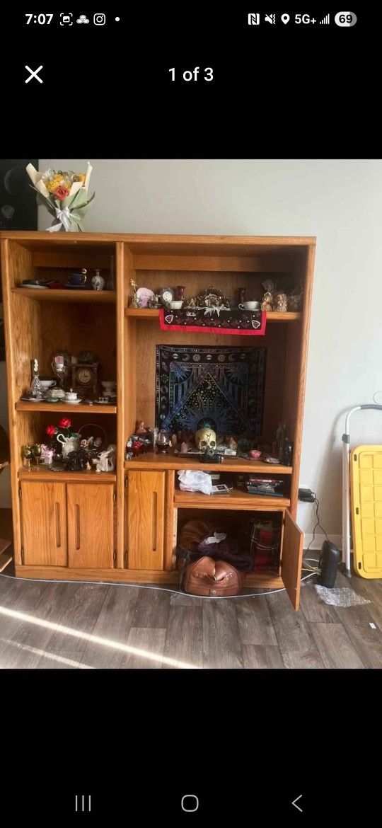 Wooden Wall Unit(NEED GONE ASAP)