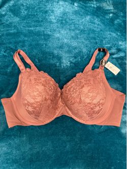 Torrid XO Bra Set 40D Mauve Lace Plunge Push-Up Underwire