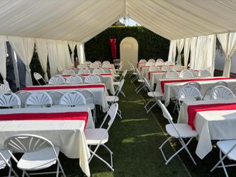 Chairs and tables