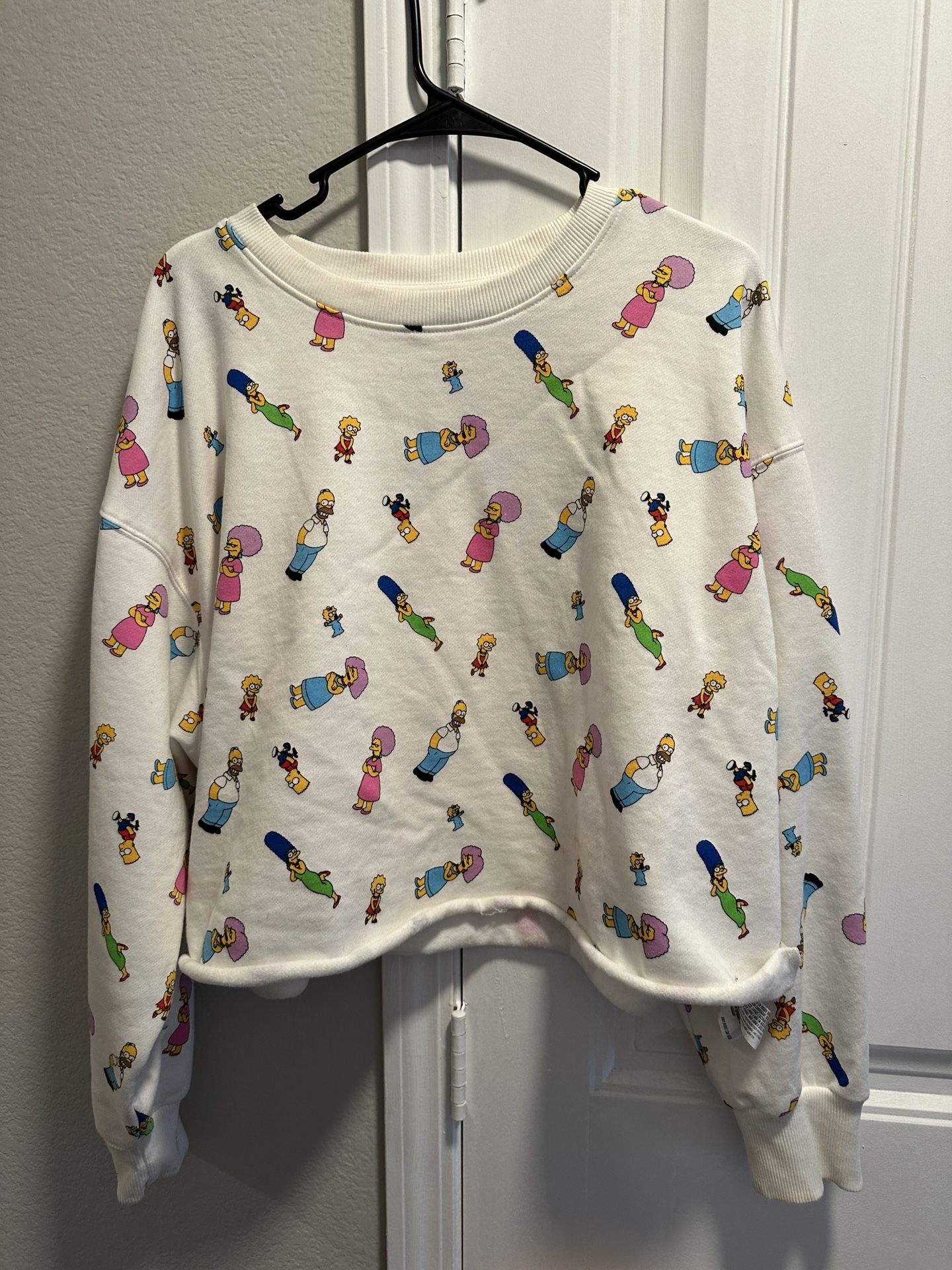 The Simpsons Cropped Sweatshirt 2XL