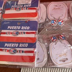 Puerto Rico Braclet And Earring Set 