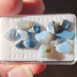 13pcs. Natural Australian Blue Opal Gemstomes Very Good Quality 