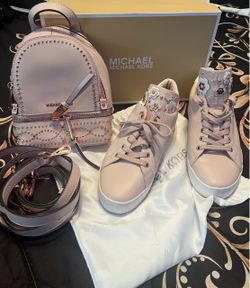 Michael Kors Mini Backpack and Sneakers Set