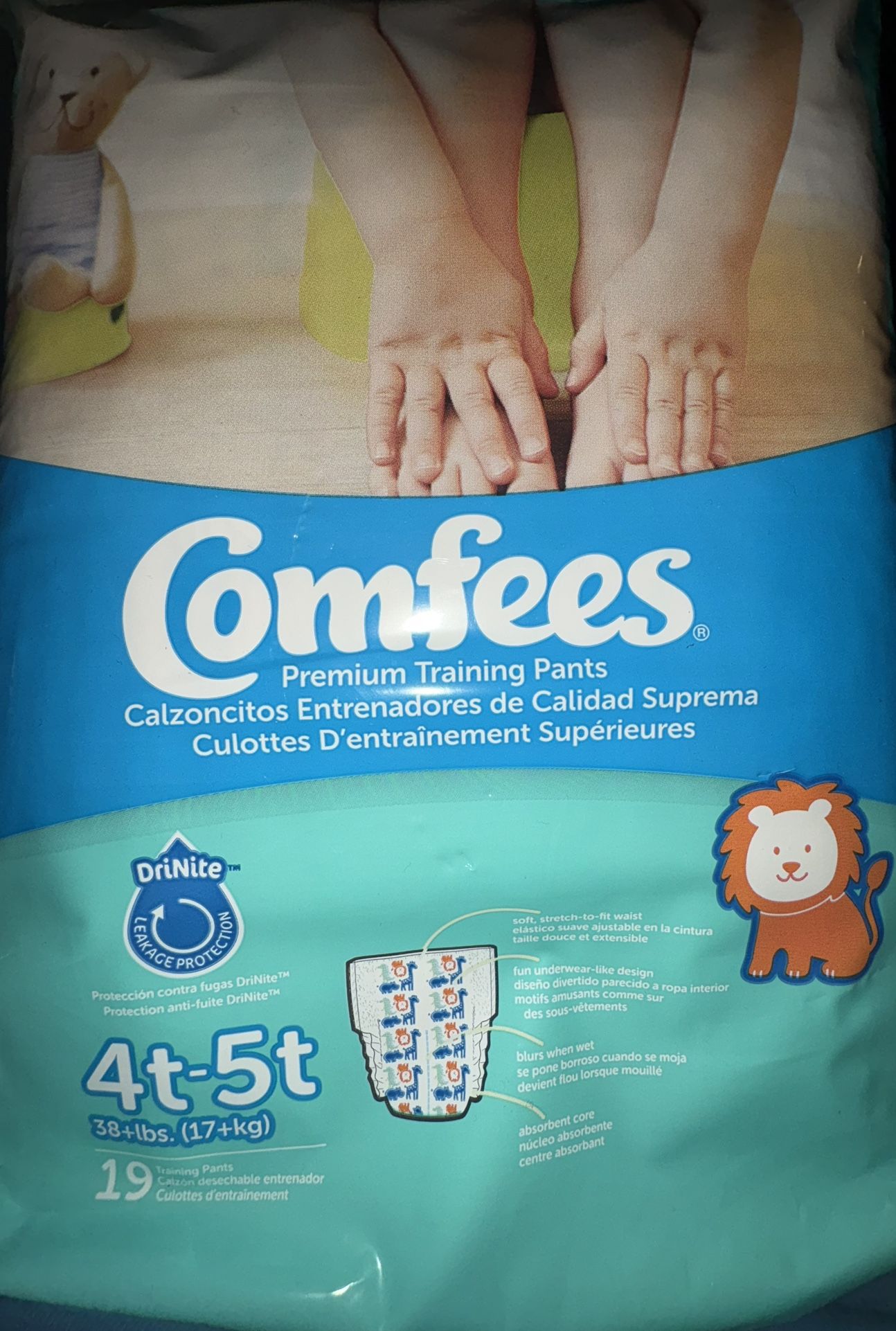 Pull Ups Size 4t-5t …….19in A Pack