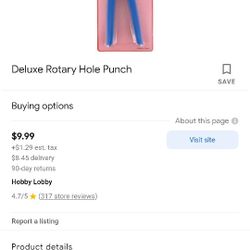 Deluxe Rotary Hole Punch Leather Belt Punch