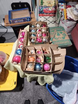 SHINY BRITE.....26 Mercury Ornaments Various Sizes,Styles & Colors