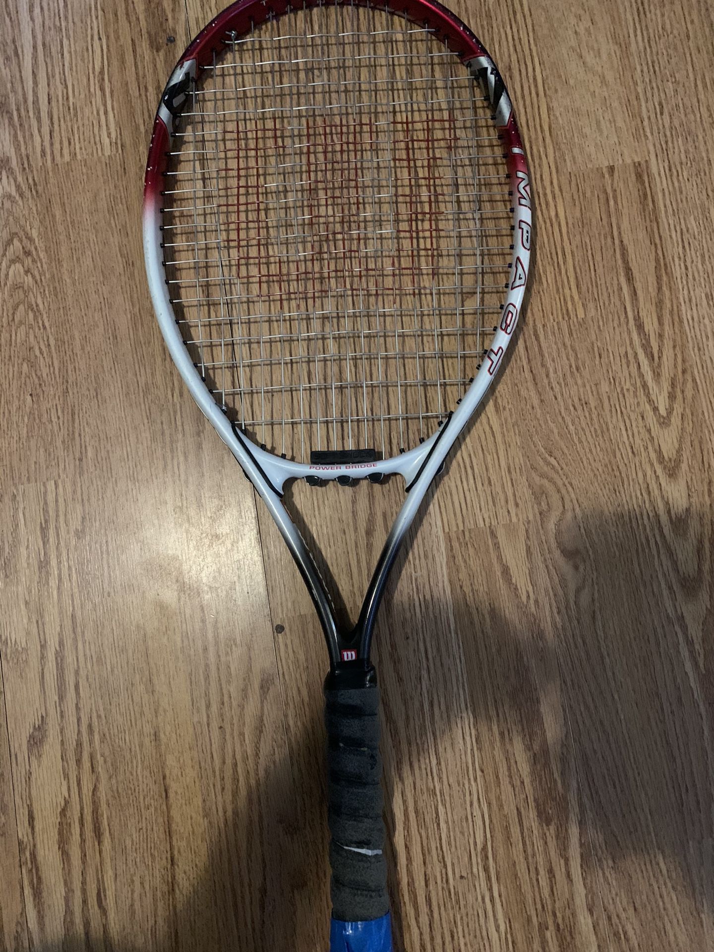 NWilson Impact Titanium Tennis Racket Power Bridge L3 4 3/8" Grip  pre-owned