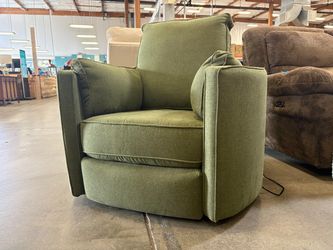 JOYBIRD Corey Swivel Chair Power Recliner in Faithful Olive
