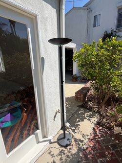 Black Torchiere Floor Lamp