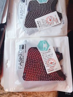 Beautiful beaded face mask. 7 each one