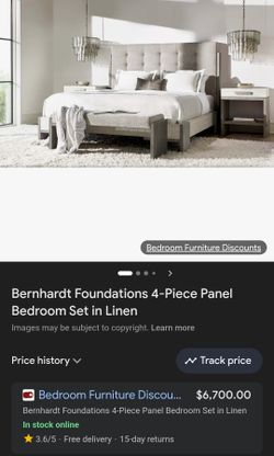 Bernhardt
Foundations Upholstered Button Tufted Bed