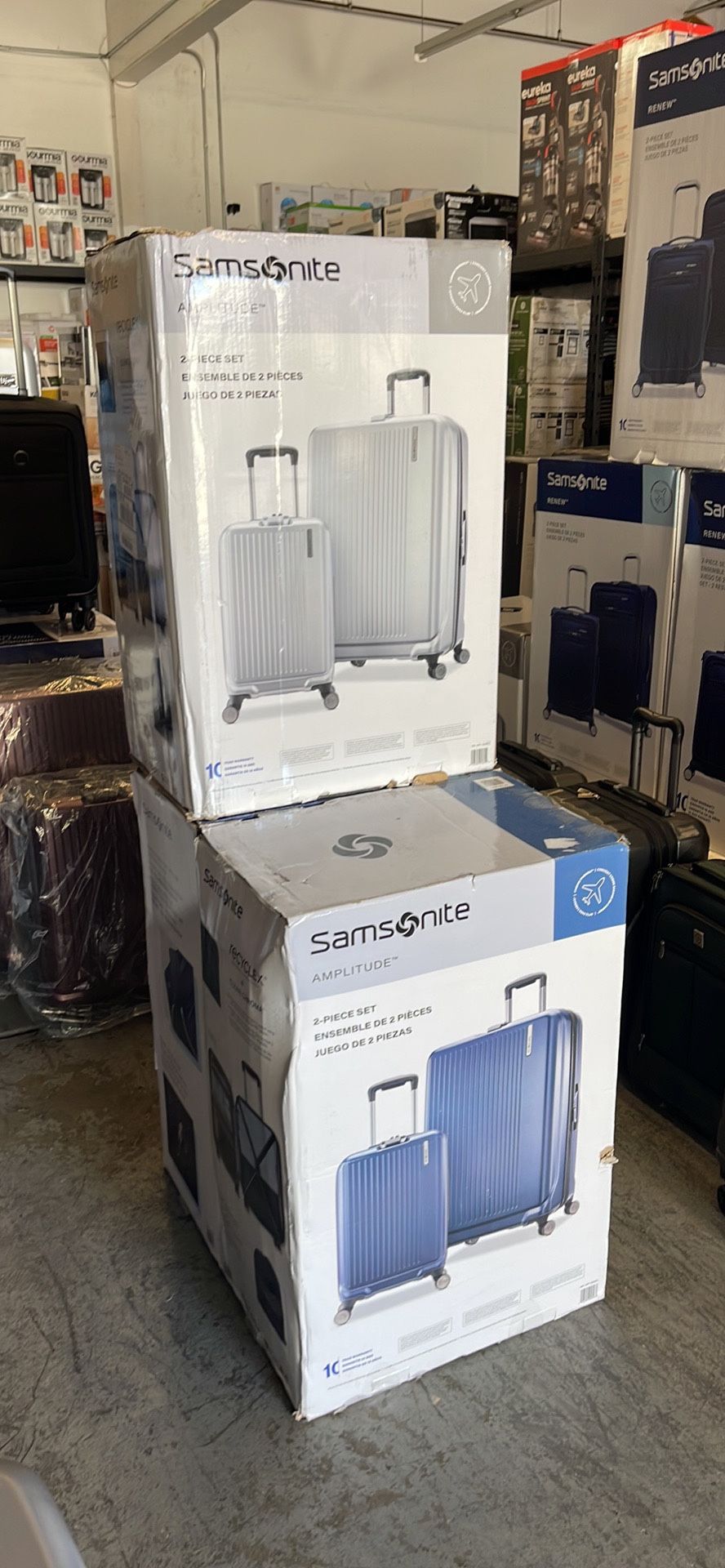 Samsonite Amplitude 2-Piece Hard shell 8-wheels Spinner Set