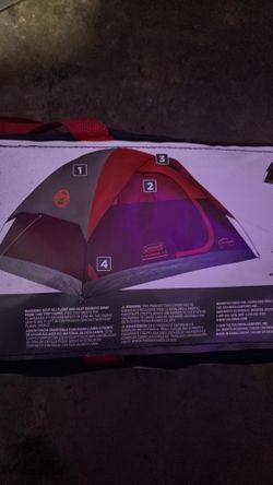 Coleman 4 person flat wood Tent