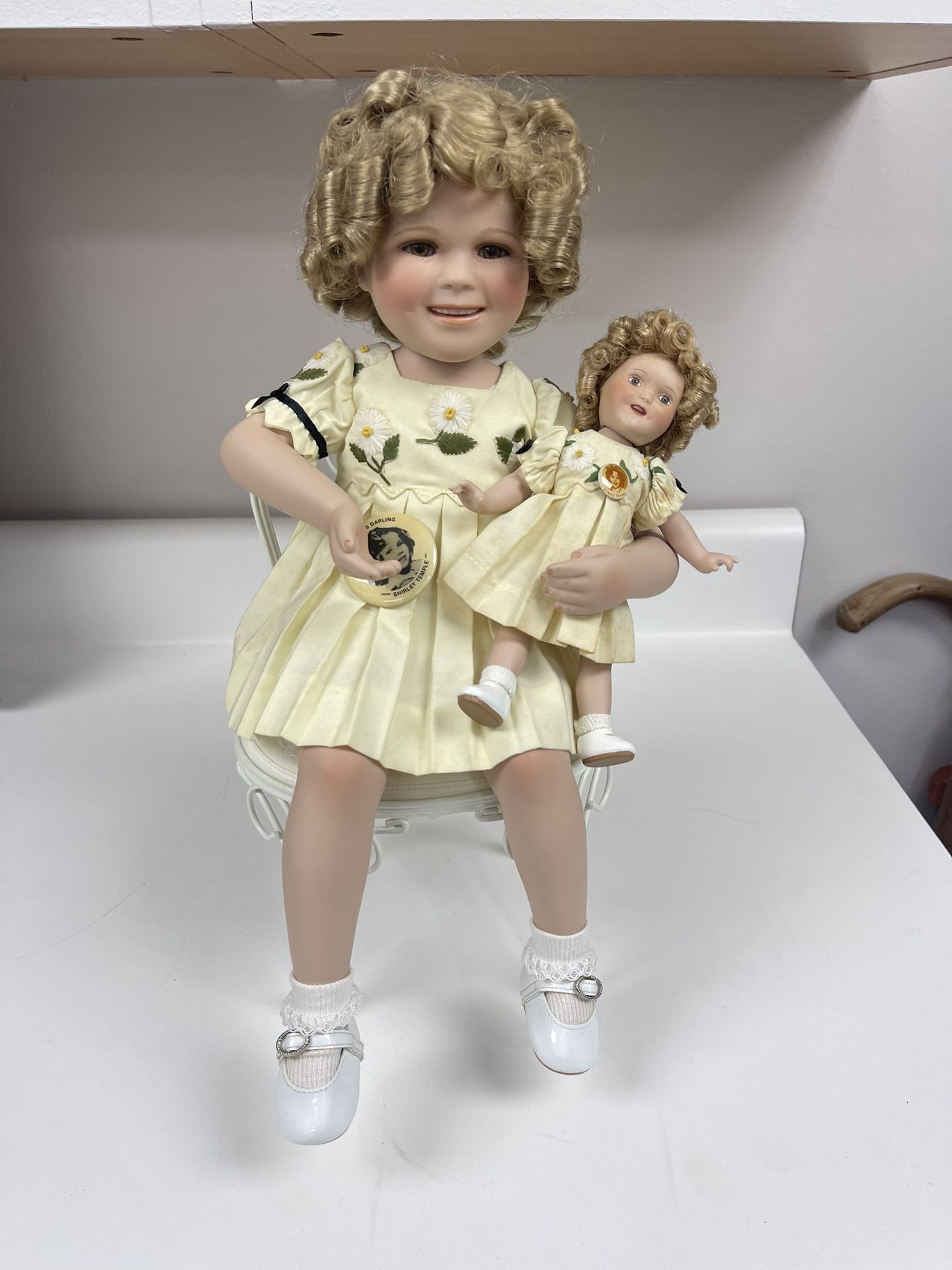 Shirley Temple & Her doll With Chair