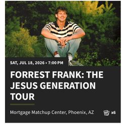 Forrest Frank - 6 seats - July 18