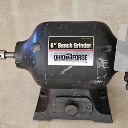Vintage Ohio Forge Bench Grinder 1/2 Hp 3500 RPM 1988 Ser.# 412433