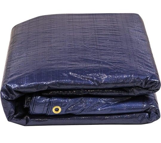 ColourTree 10' x 16' Premium Oval Blue Winter Swimming Pool Cover Tarp Safety Extra Heavy Duty, Waterproof, UV Resistant (Cover Size: 14'x20'/ 4 ft .O