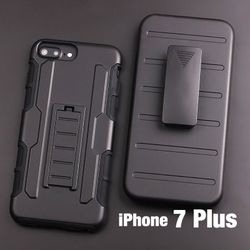 iPhone 7 Plus Case - Belt clip & Free Tempered Glass