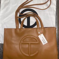 Telfar Tan Medium Shopping Bag