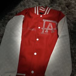 LOUIS VUITTON Mix Leather Varsity Blouson