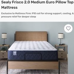 Frisco 2.0 Medium Euro Pillow Top Mattress