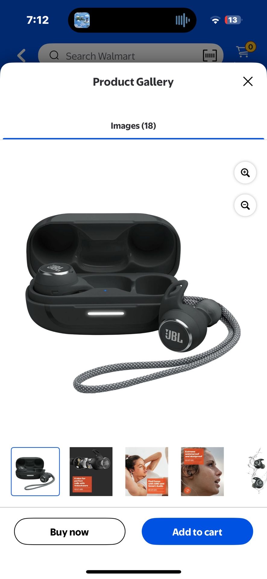 JBL Reflect Aero TWS - True wireless Noise Cancelling active earbuds - The perfect companions for your active lifestyle. - Black
