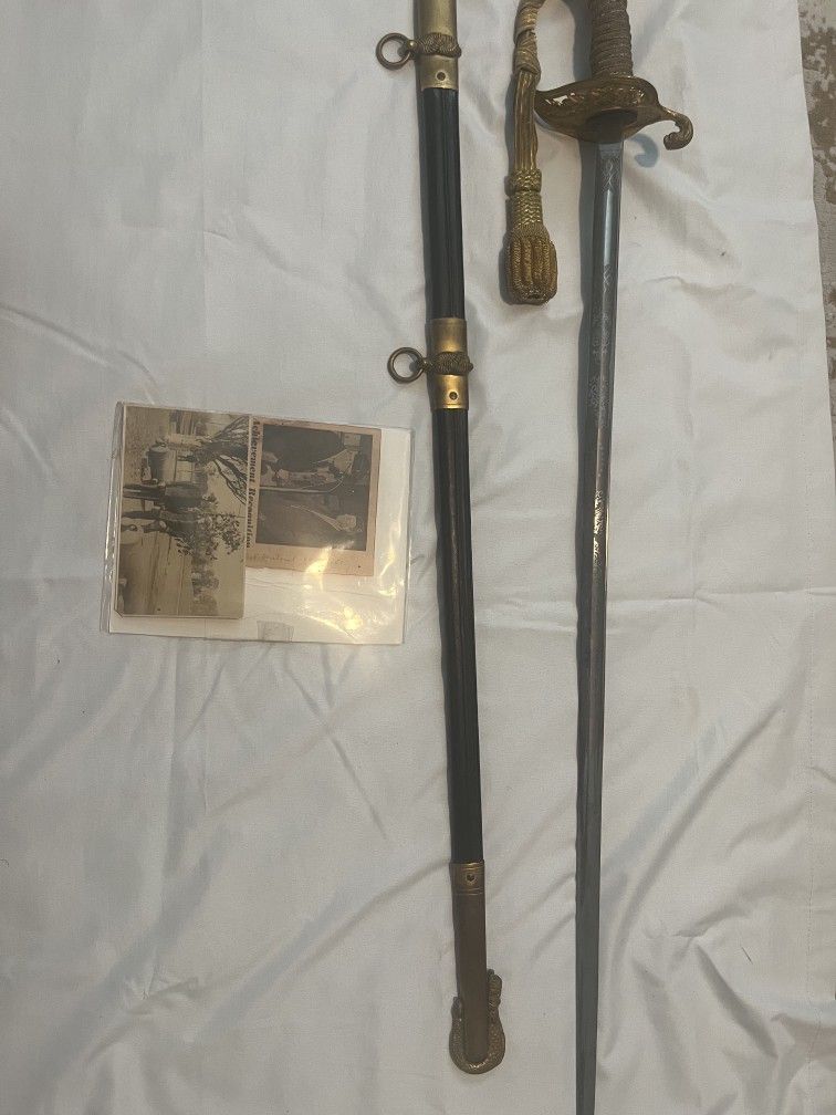 I'D WW1/WW2 Naval Officers M1852 Officers Sword