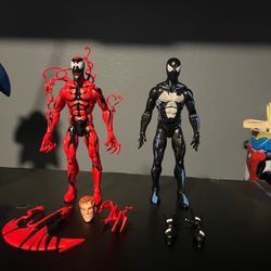 Marvel Legends Carnage & Black Suit Spider-Man Figures