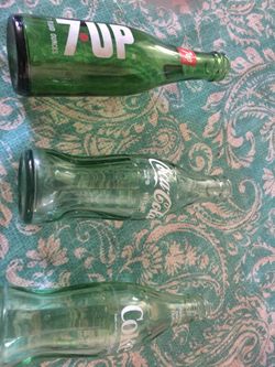Old soda bottles