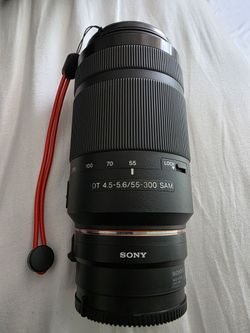 Sony 55-300 4.5-5.6f with e mount adapter
