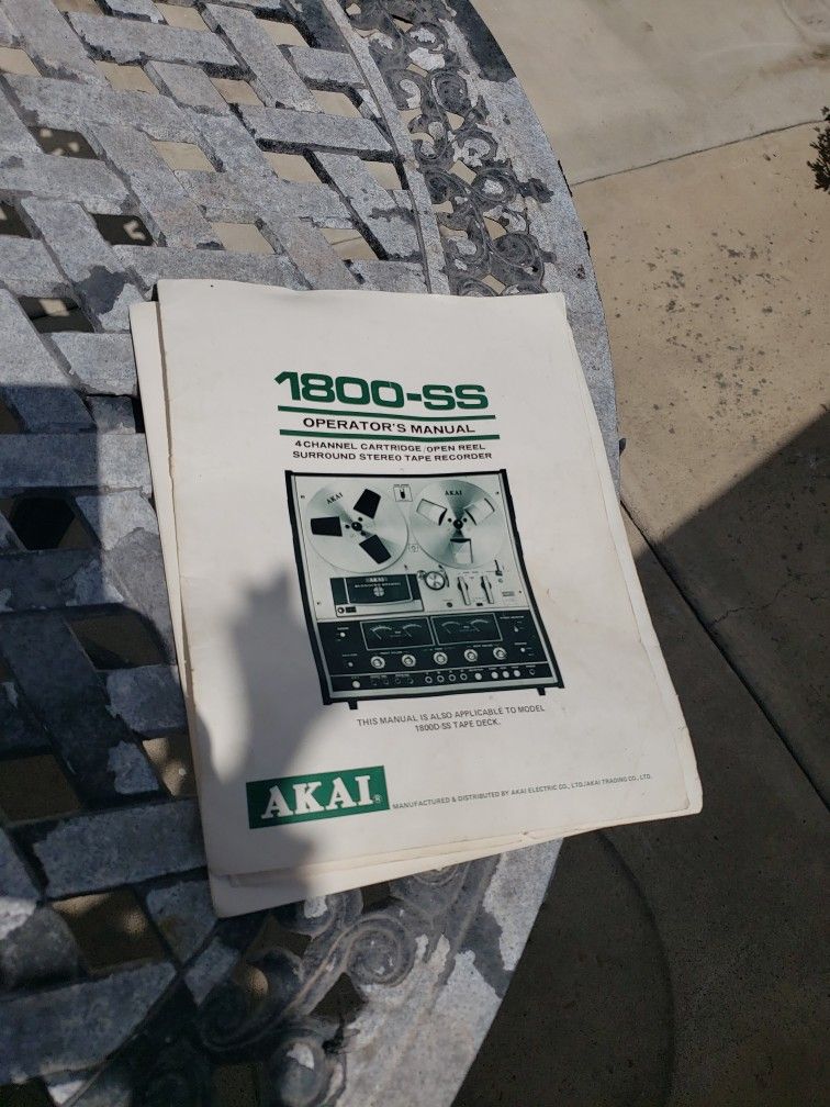 Akai 1800SS Quadraphonic Reel To Reel Tape Player for Sale in San