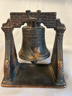 Cast Iron Liberty Bell Bookend