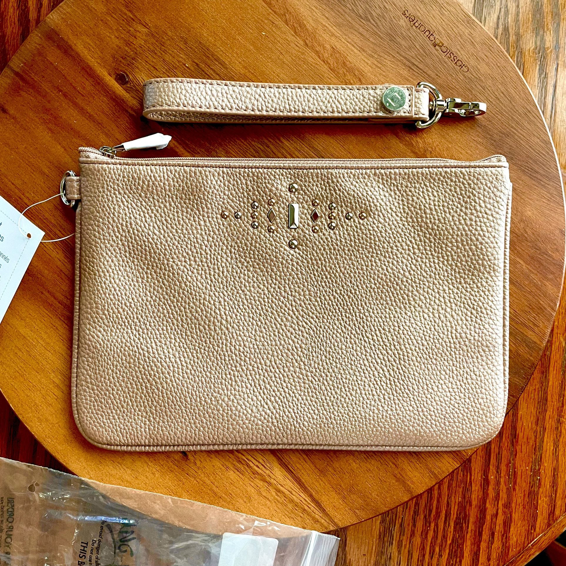 **RARE** Rubie Mini Wristlet - Rose Glow Pebble with Gems - Thirty-One Gifts