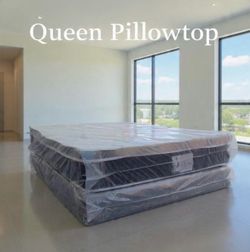 Queen Mattress Set PillowTop – Brand New –  Same Day Delivery Available 🚚