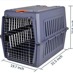 Large Travel Pet Crate with Handle, 