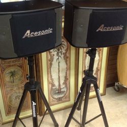 Acesonic Speakers Model#SP280 with Stands