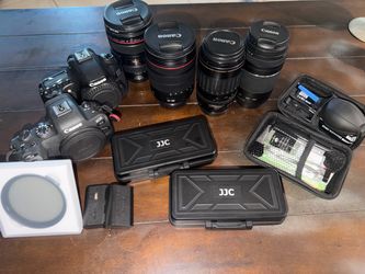 Canon EOS R6 + 60D Camera Bundle | 4 Lenses & Accessories
