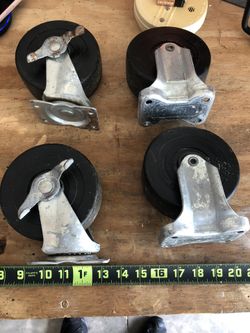 E R Wagner 5 inch heavy duty casters