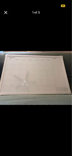 Monthly Whiteboard Calendar