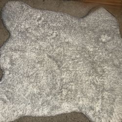 Large Fur Dog Bed ( washable cover)