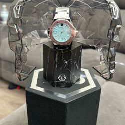 Philipp Plein Royal  – Stainless Steel Watch with Turquoise Dial 