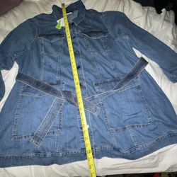 26W PLUS SIZE JEAN JACKET 