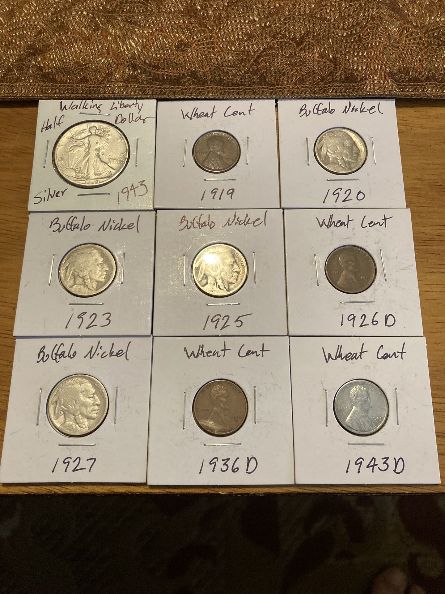 1943 Silver Walking Liberty Coin Set