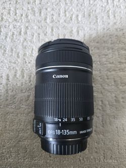 Canon EF-S 18-135mm IS zoom camera lens!