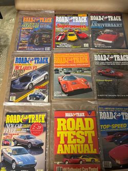 Vintage Road & Track Magazine Lot 1970s-1990s Porsche Ferrari McLaren