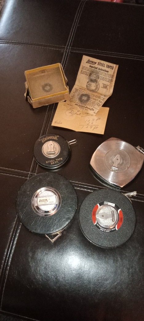 (4) VINTAGE MEASURING TAPES